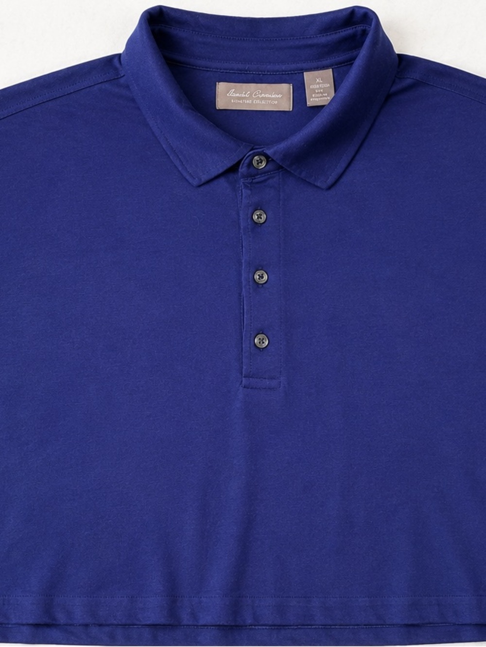 Daniel Cremieux Signature Collection Blue Cotton Knit Polo Shirt XL